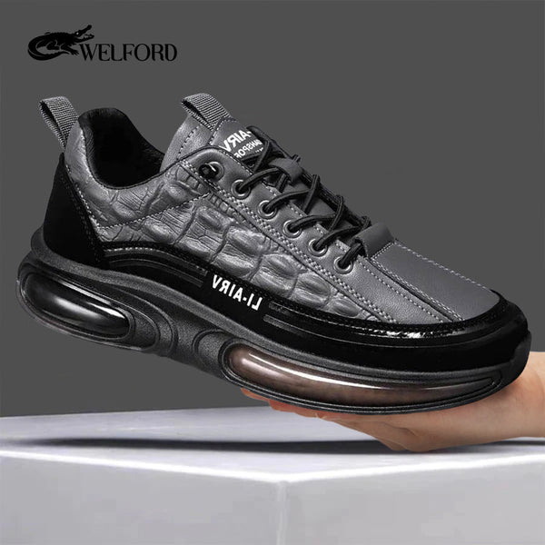 Trendy mesh air cushion sports and leisure crocodile shoes